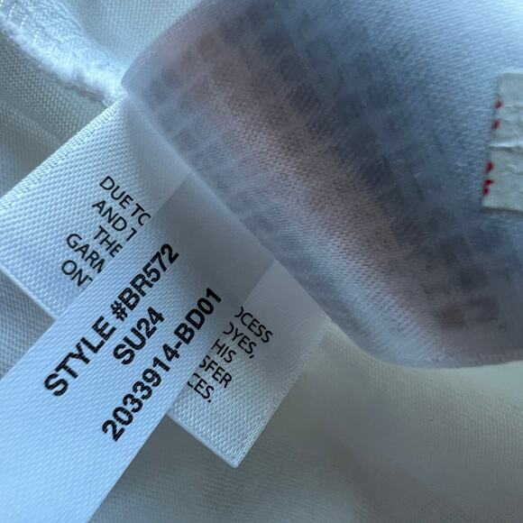 J Crew Broken In Tank Top Mens Medium White Flaw - Picture 8 of 11